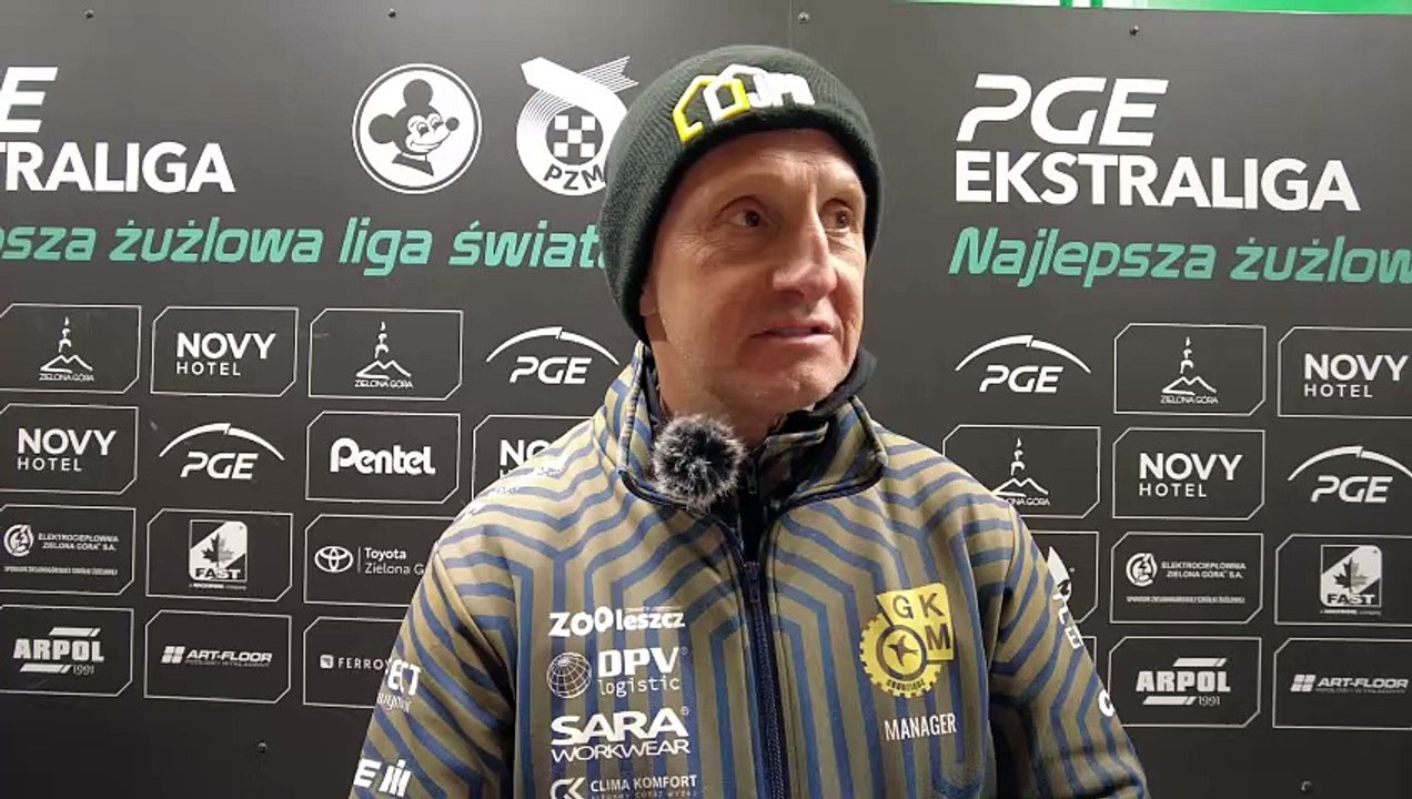 Robert Kościecha po meczu Falubaz - GKM
