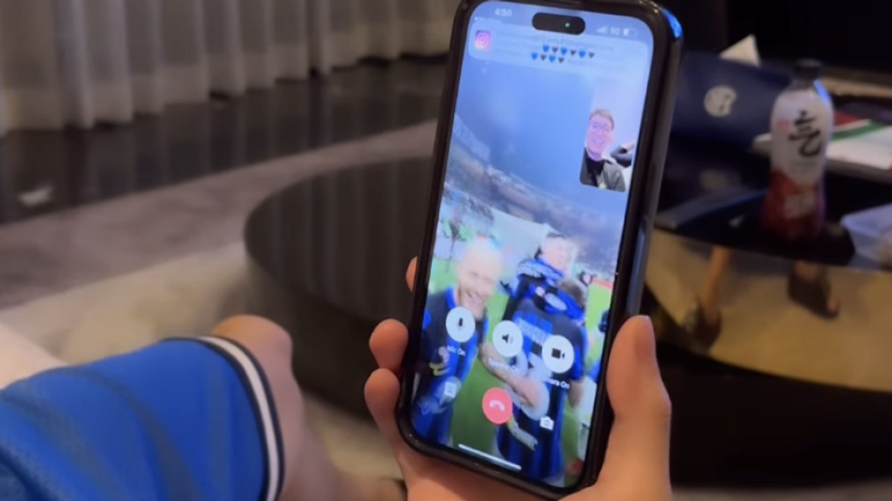 Dimarco scatenato in videochiamata con Zhang: "Vai Steven!"