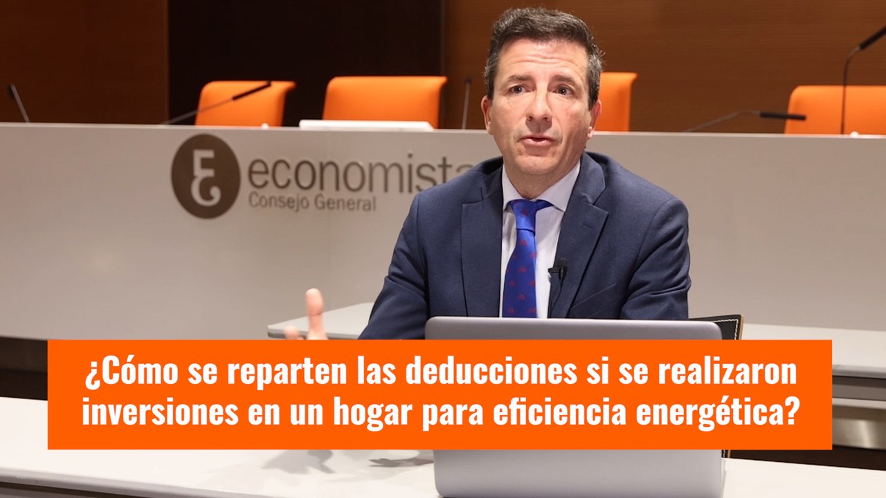 ¿Cómo se reparten las deducciones si se realizó inversiones en un hogar para eficiencia energética?