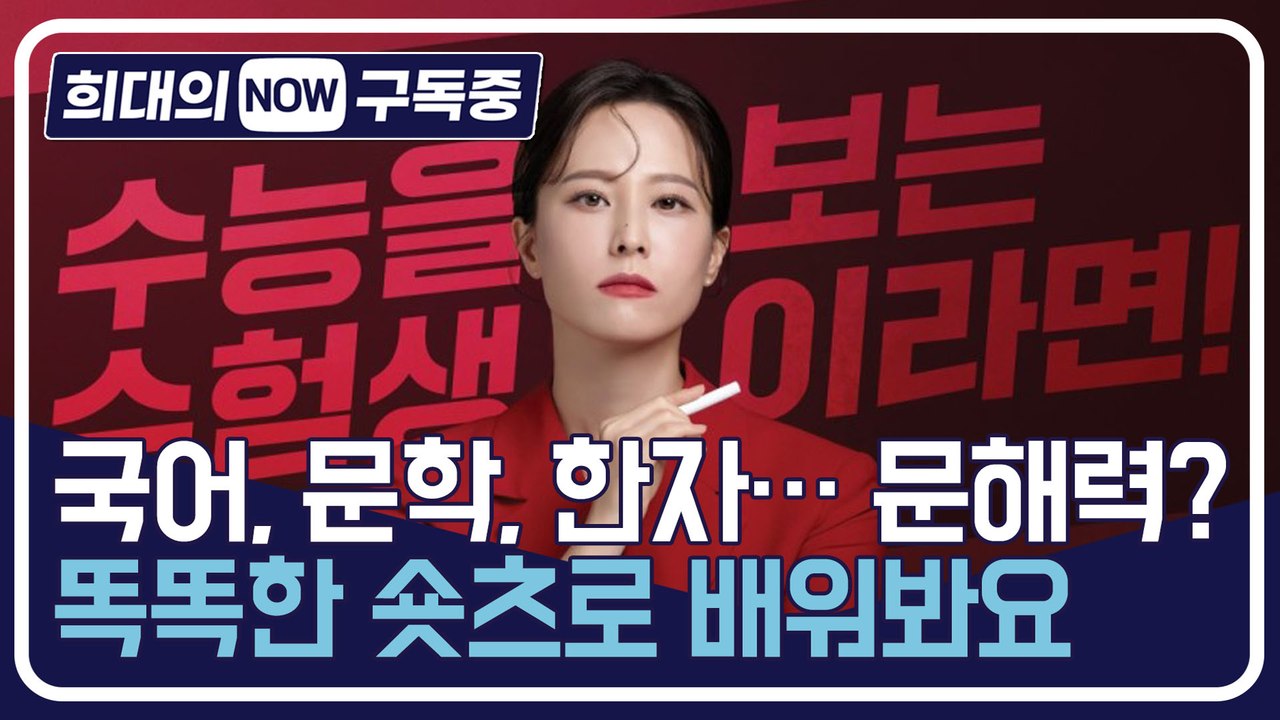 [희대의 구독중] 국어, 문학, 한자…문해력? 똑똑한 숏츠로 배워봐요 국어강사 유튜버 수아쌤 2편