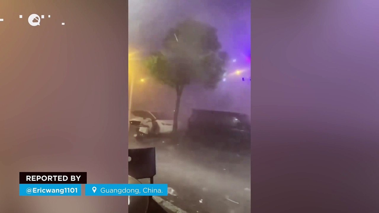 Several supercell storms leave extreme winds in #Guangdong, China.
