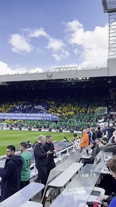 Newcastle United flag display v Sheffield United