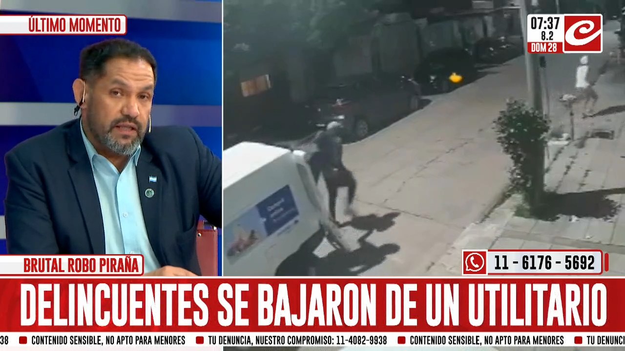 Impresionante robo piraña: se bajaron seis personas de un auto y lo dejaron sin nada