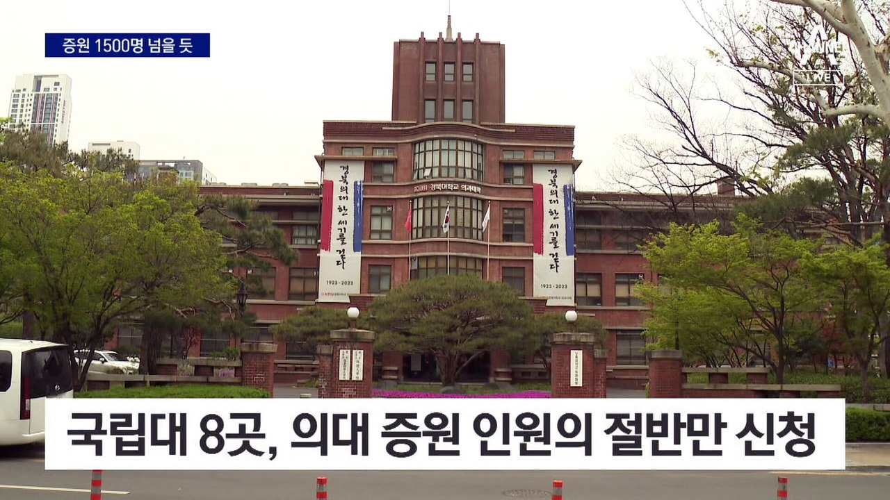 의대 증원 1500명 넘을 듯