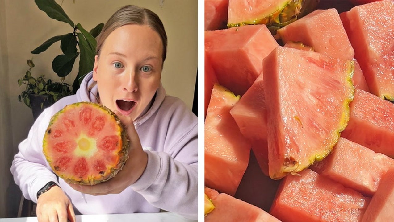 Taste Testing a Pink Pineapple