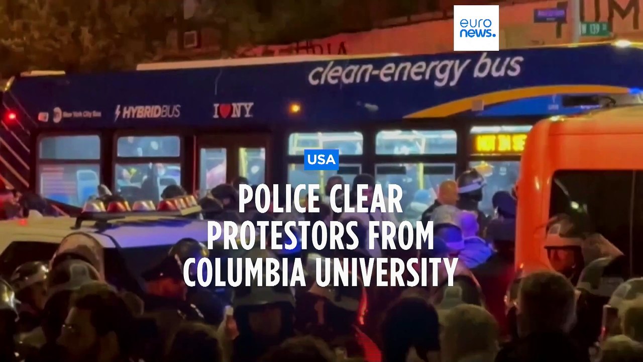 Police clear pro-Palestinian protesters from Columbia University