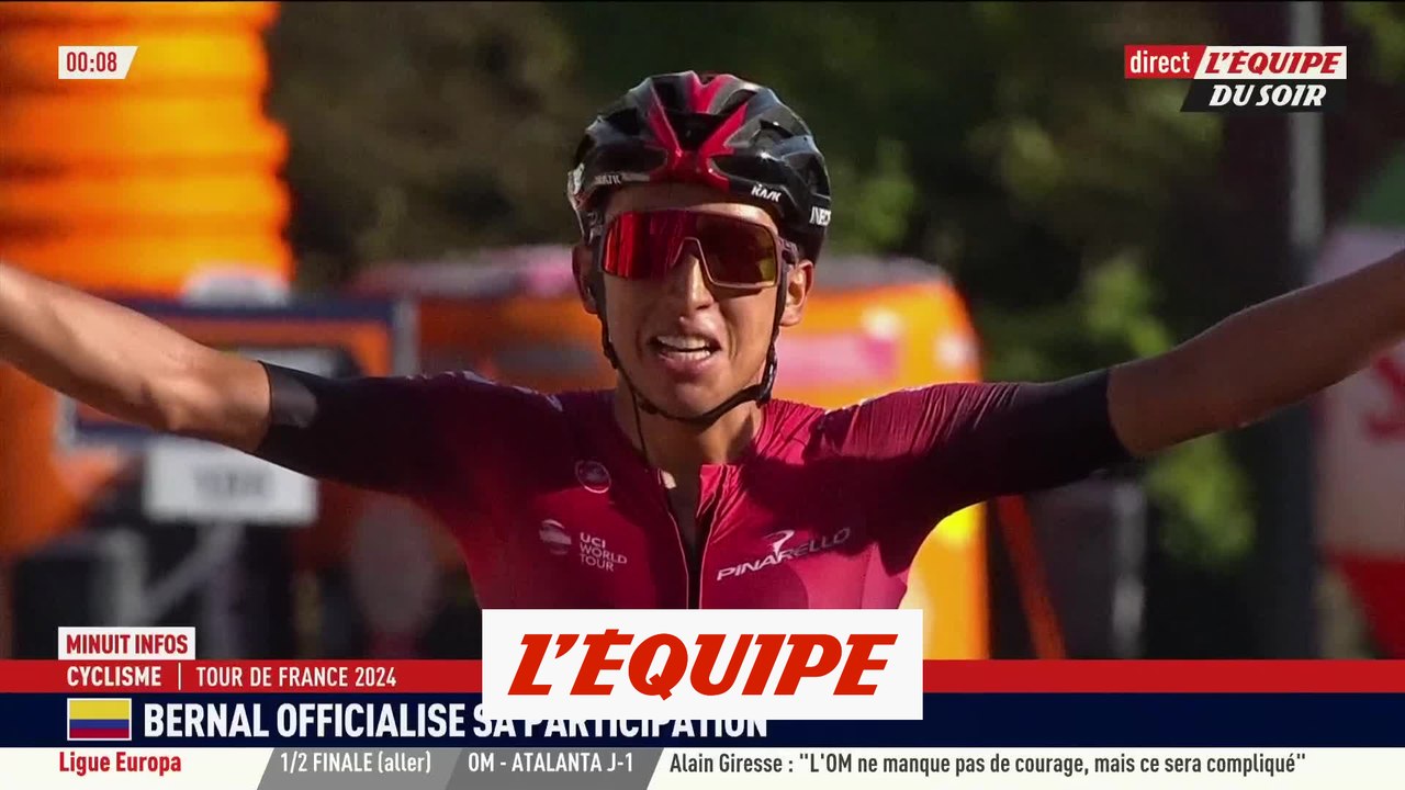 Egan Bernal (Ineos Grenadiers) annonce sa participation  - Cyclisme - Tour de France