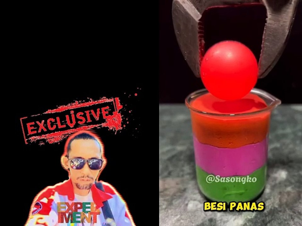 Tanah liat berwarna vs Bola api