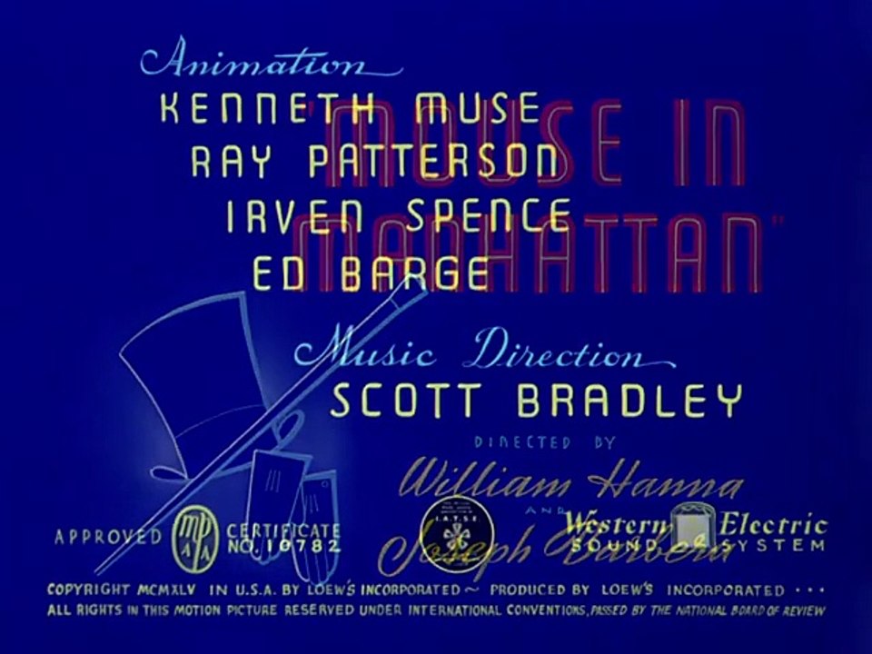 Tom & Jerry (1940) - S1940E19 - Mouse In Manhattan (480p x264 AAC)