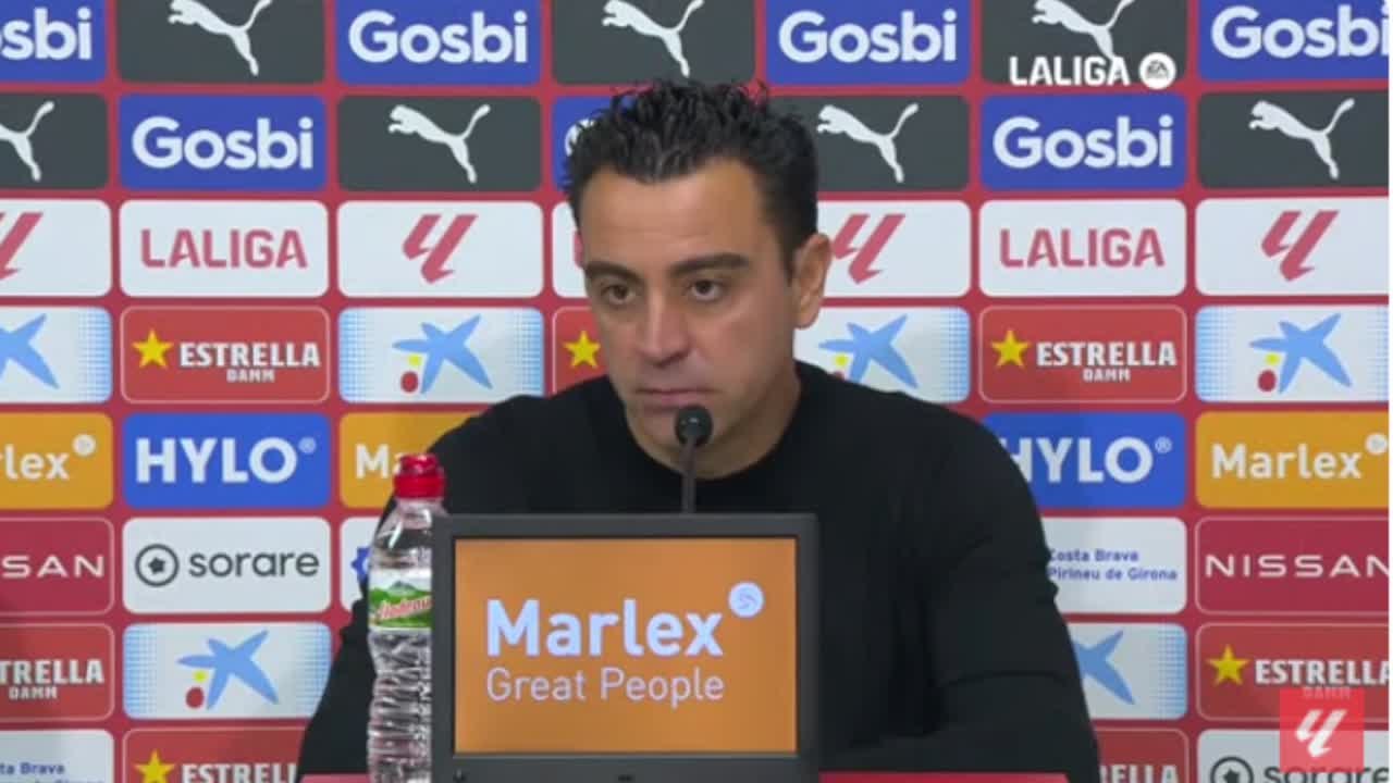 Rueda de prensa de Xavi Hernández Girona Barcelona