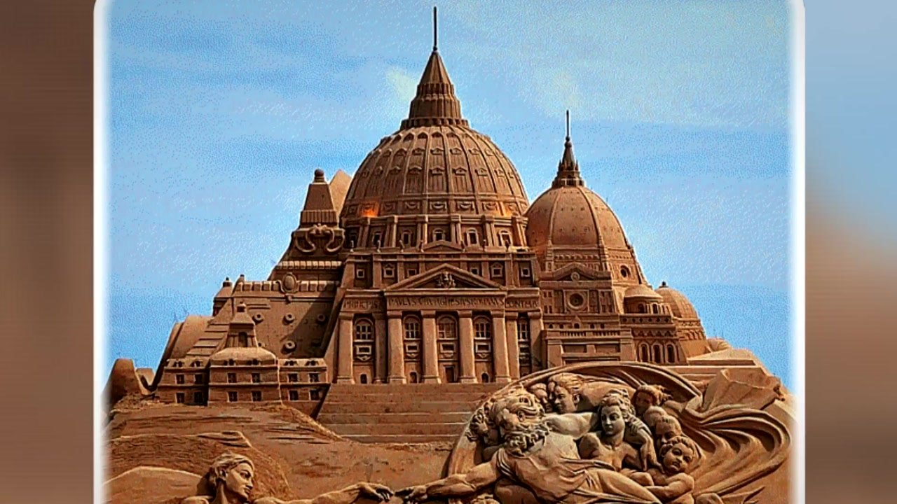 [포토오늘] 해운대 모래 작품   / YTN