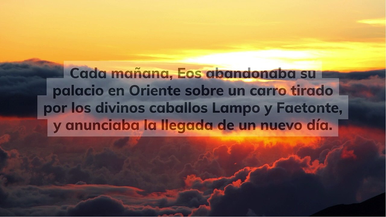 Eos, la diosa griega de la aurora 🌅