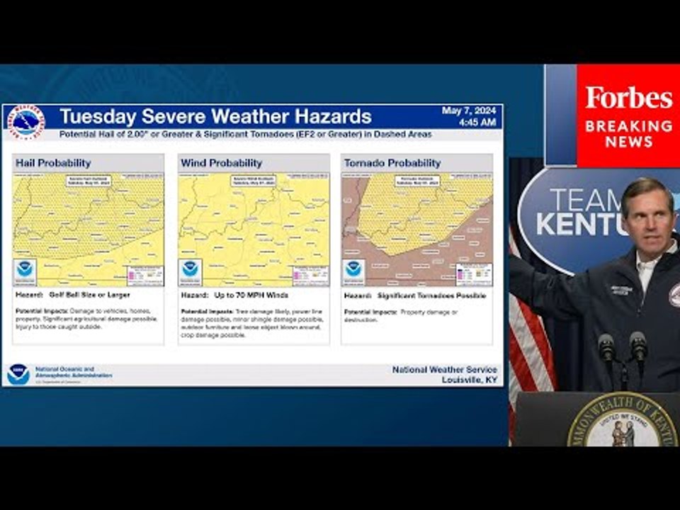 BREAKING NEWS: Gov. Andy Beshear Holds Press Briefing As Severe Storms Threaten Kentucky
