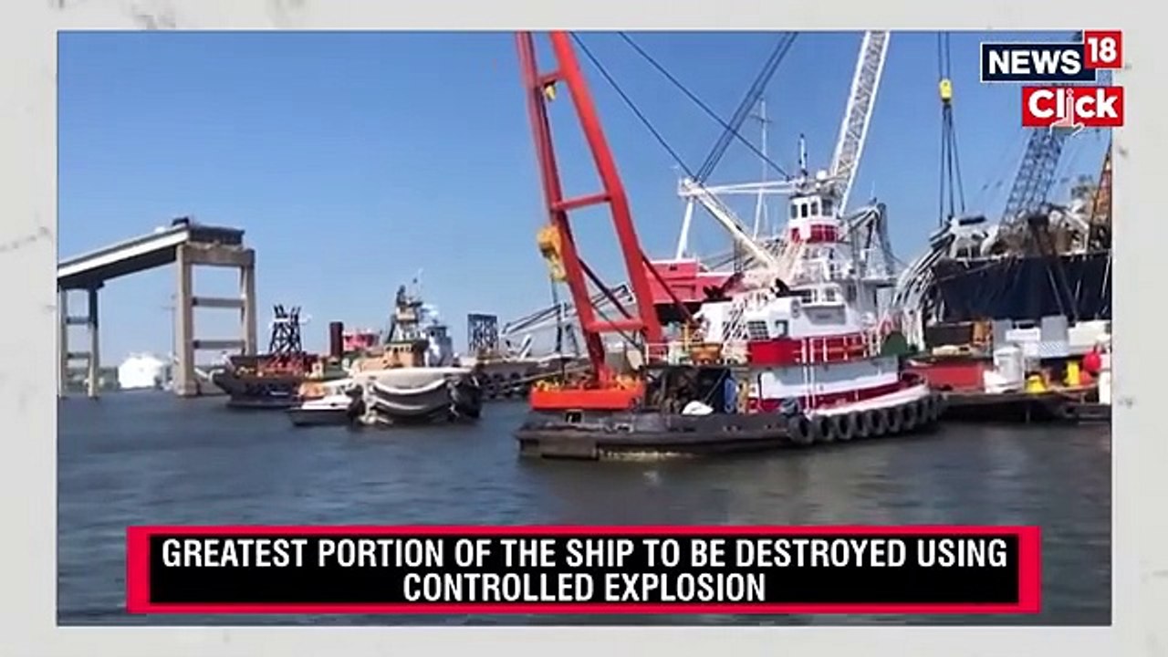 Explosives To Be Used To Help Free The Dali From Baltimore Bridge Wreckage