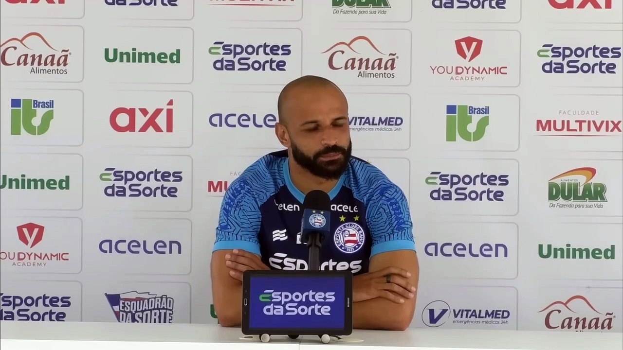 "Assunto delicado", diz meia do Bahia sobre paralisação do Brasileirão Série A; assista vídeo