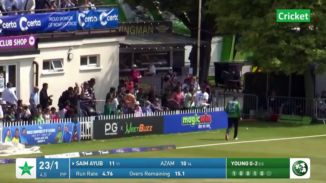 PAK vs IRE 1st T20I Highlights 2024