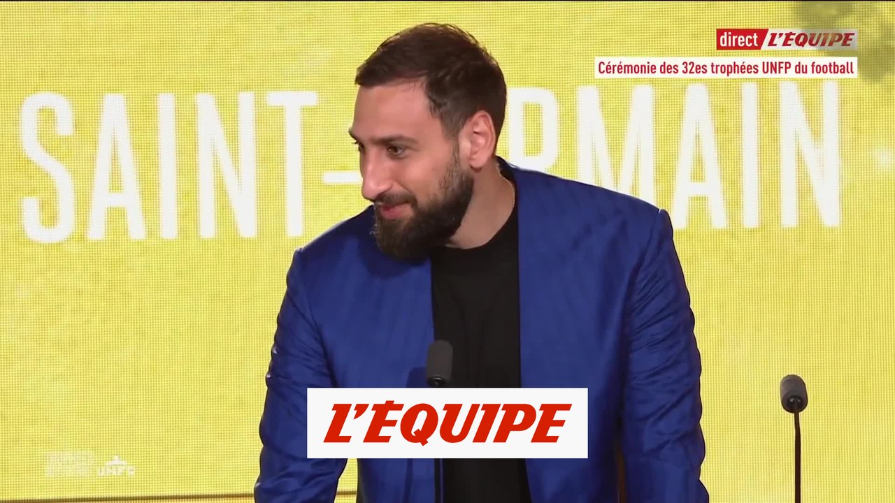 Gianluigi Donnarumma élu meilleur gardien de la saison en Ligue 1 - Foot - Trophées UNFP