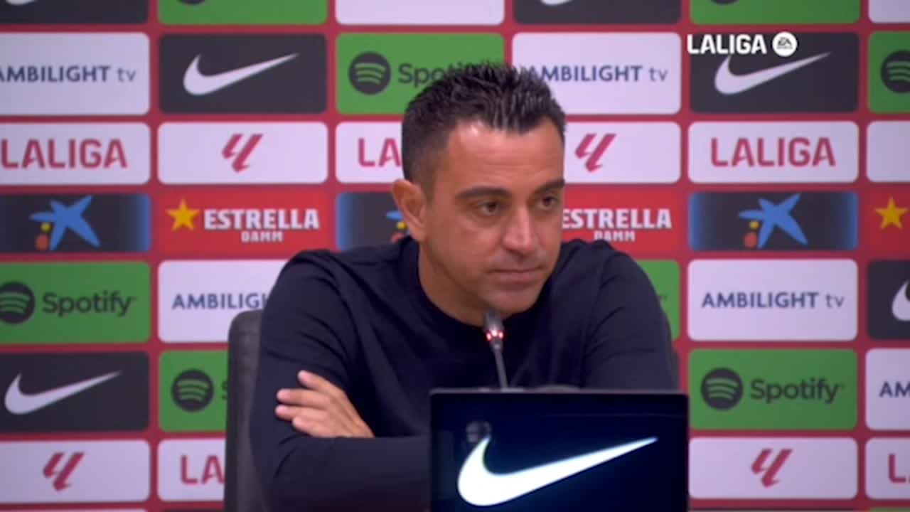 Xavi explica el cabreo de Lewandowski por el cambio