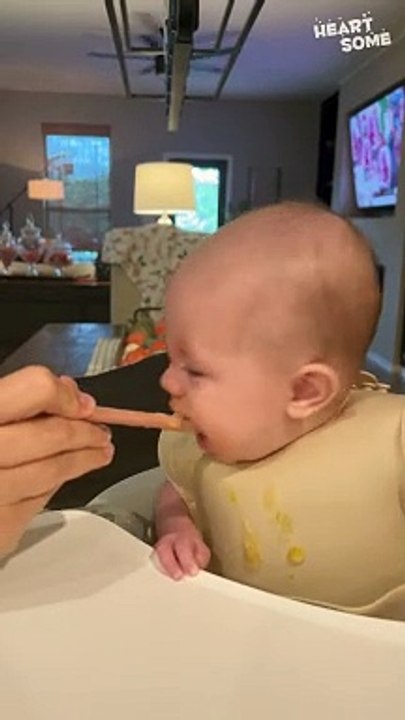 Mealtime Magic!  This Hungry Baby Can't Get Enough Food!