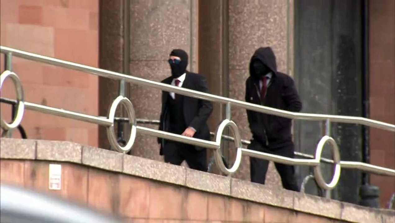 Two men charged with Sycamore Gap felling arrive at court