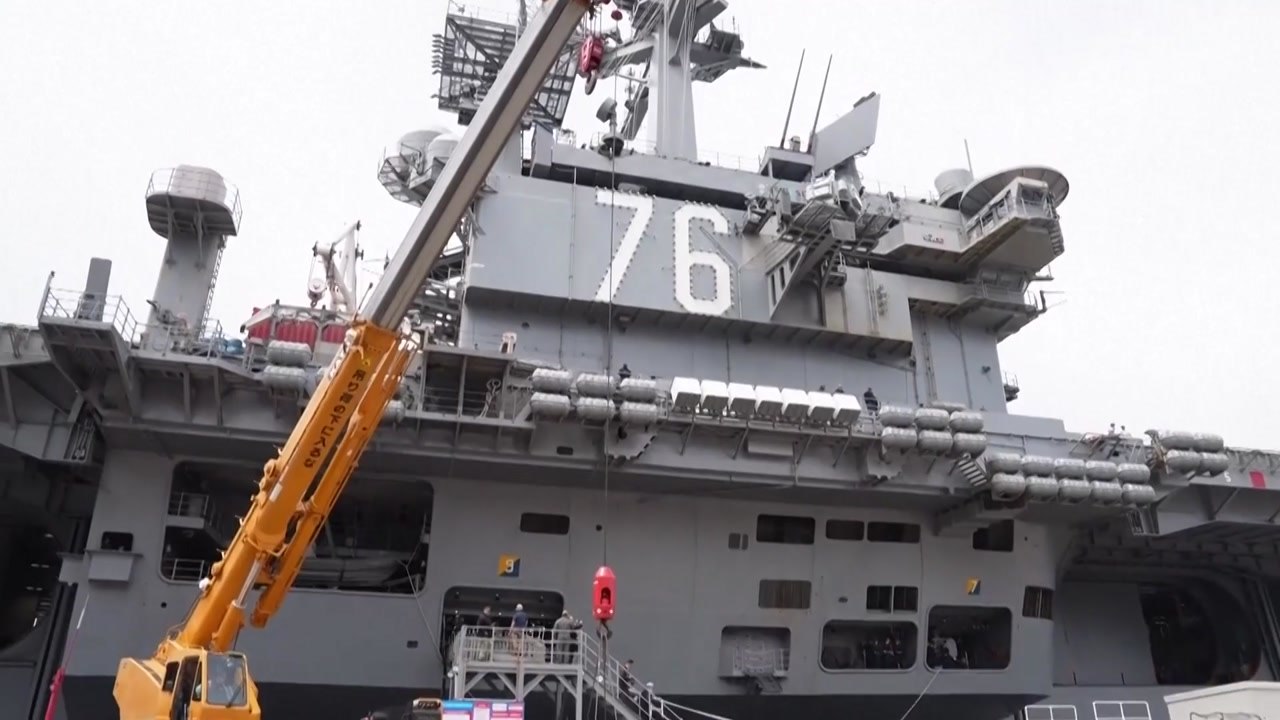 한반도 관할 美 항모 레이건함 출항...워싱턴함이 교대 / YTN