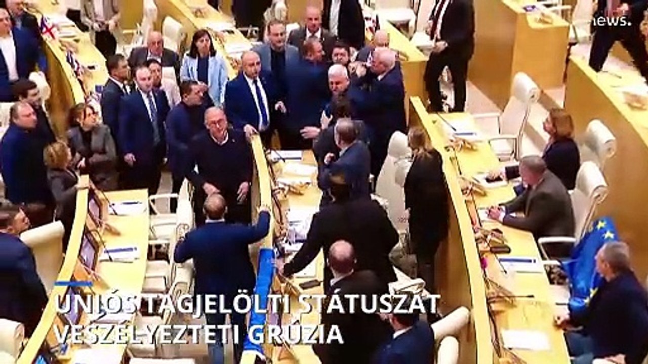 Visszavonhatják Grúziától az uniós tagjelölti státuszt az "orosz törvény" miatt