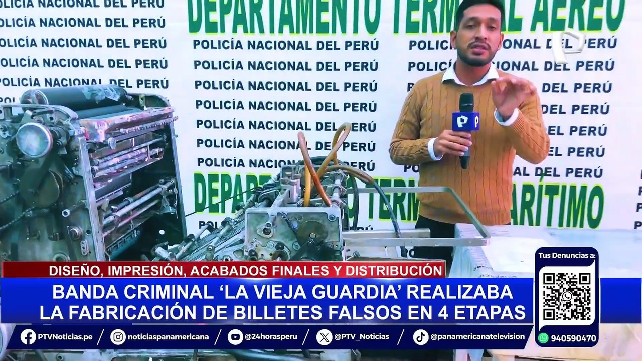 “La Vieja Guardia”: banda criminal usaba tecnología "5G" para falsificar billetes