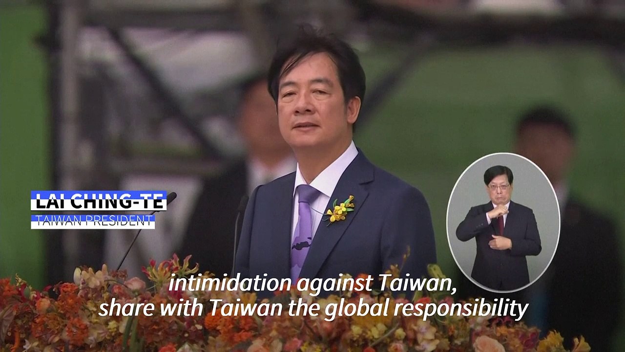 Taiwan's Lai calls on China to 'cease political and military intimidation'