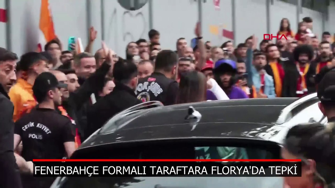 Fenerbahçe formalı taraftar, Florya'da tepki gördü! Polis uzaklaştırdı!