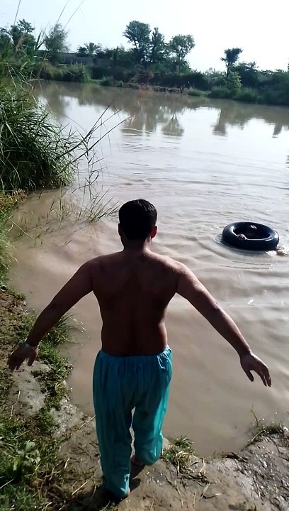 Swiming Vlog||My first vlog||Village vlog