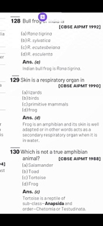 Neet biology- previous year questions