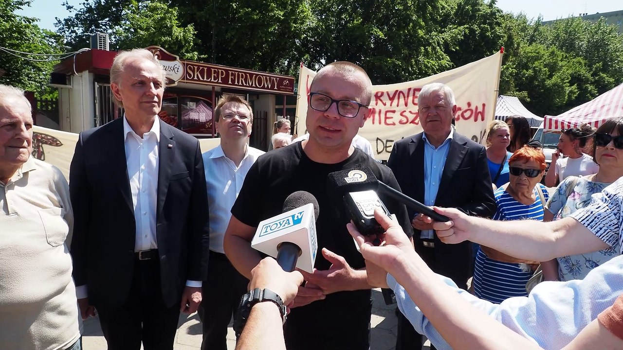 Wodny rynek protest.