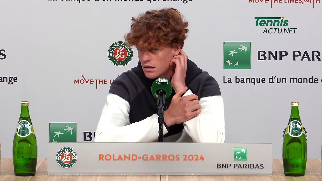 Tennis - Roland-Garros 2024 - Jannik Sinner : "Against Moutet, a French player, it's different... "