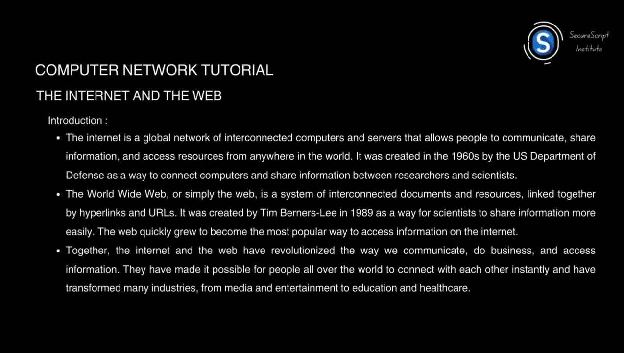 Internet & Web Fundamentals: From Basics to Advanced Concepts 🌐