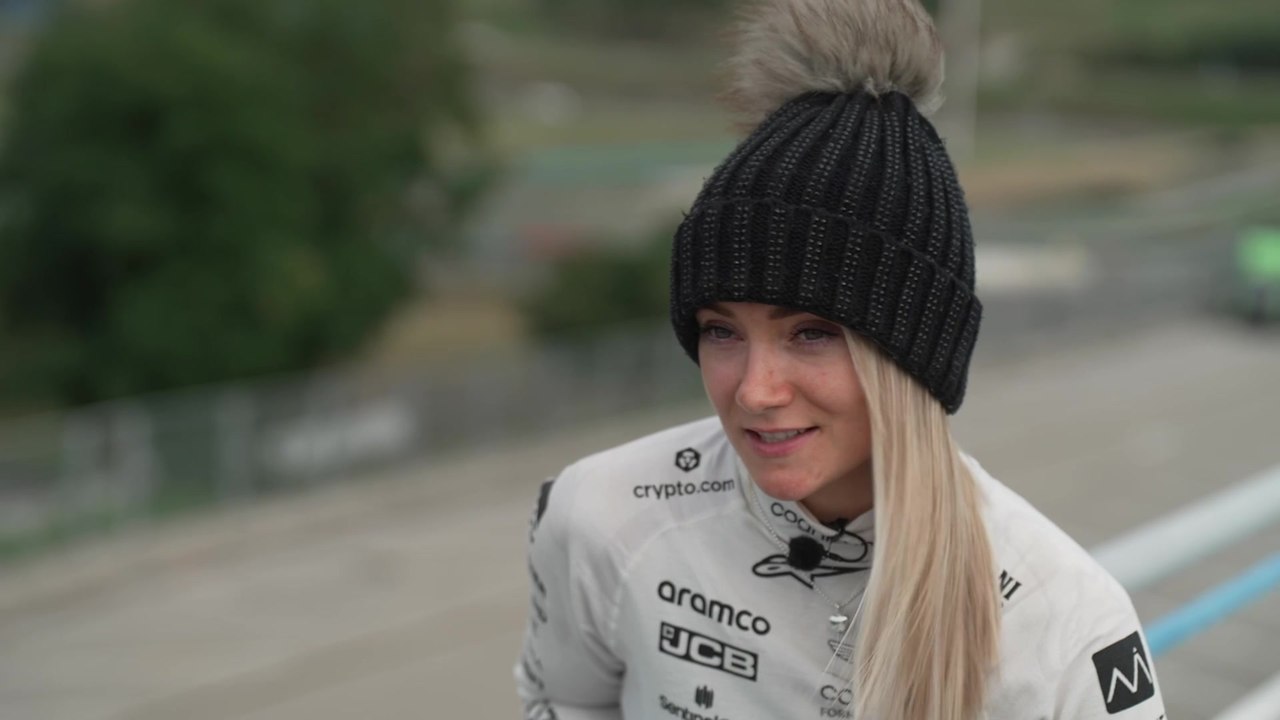 F1 Aston Martin AMR21 - Post Test Interview Jessica Hawkins