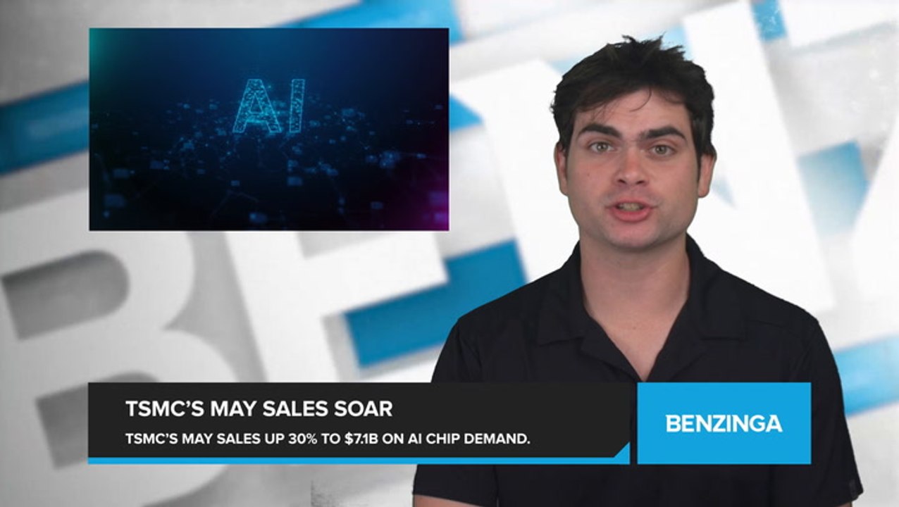 TSMC's May Sales Soar 30% YoY to $7.1 Billion on Strong Demand for Nvidia's AI Chips and Consumer Electronics Recovery