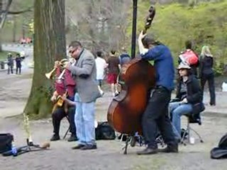 Jazz band playing in Central Park