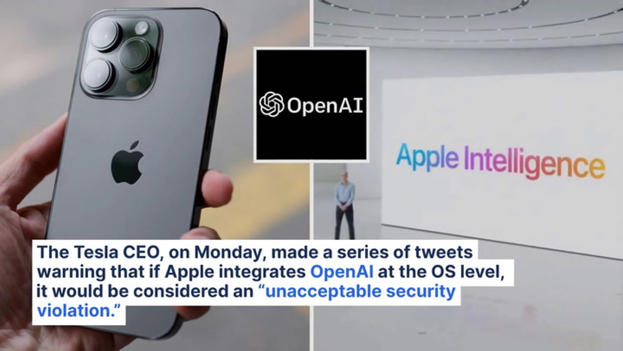 Elon Musk Threatens To Ban Apple Devices From Tesla, SpaceX Over OpenAI Integration: 'Unacceptable Security Violation'