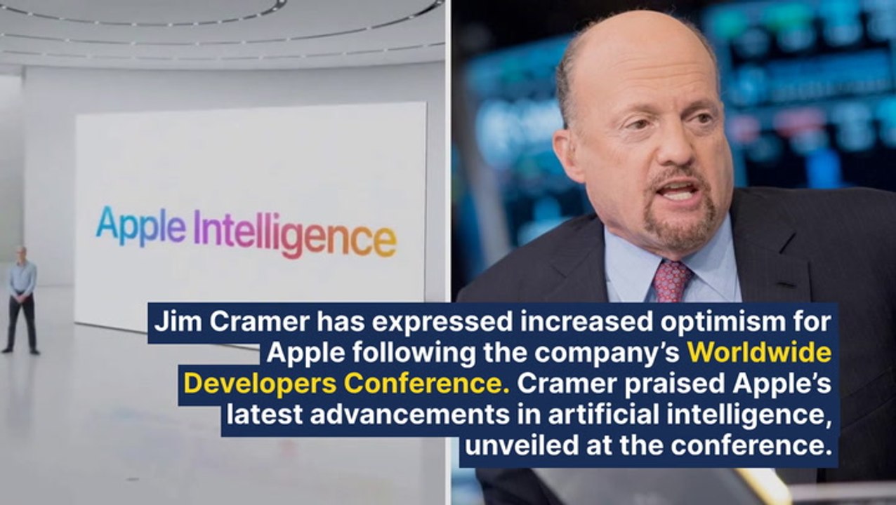 Jim Cramer Bullish On Apple After AI Breakthroughs At WWDC 2024: 'Beginning Of Generative AI For Personal Use, Not Corporate Use'