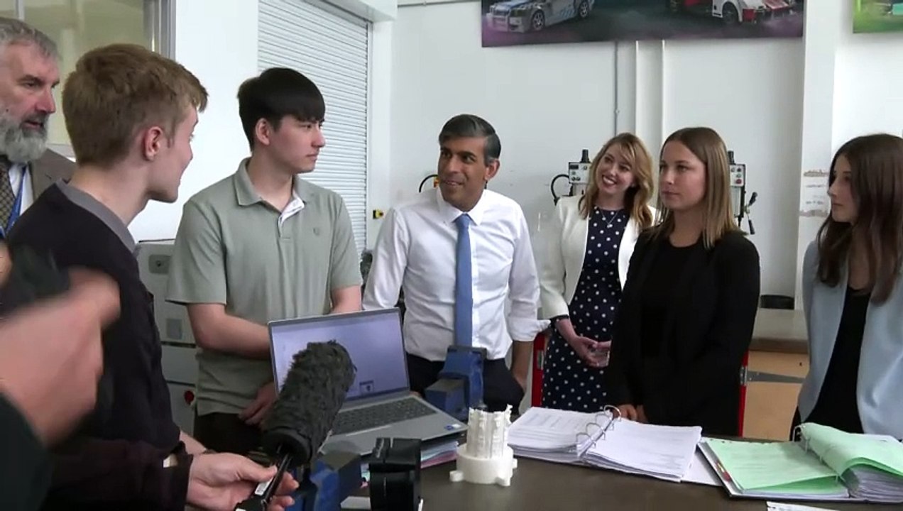 Rishi Sunak praises maths learning at Silverstone college