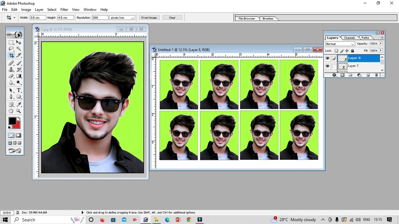 how to make passport size photo in photoshop|#photoshopactions