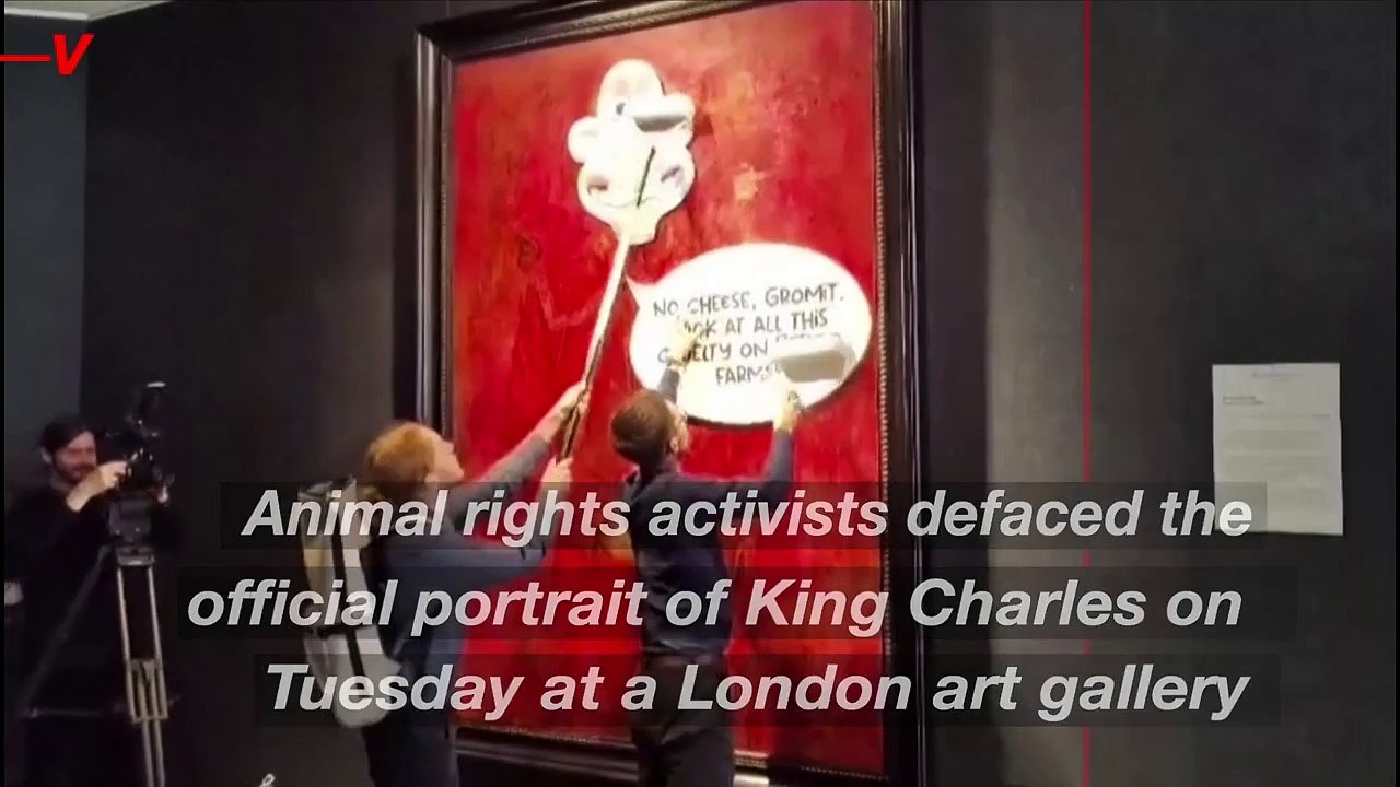 King Charles III Portrait Vandalized