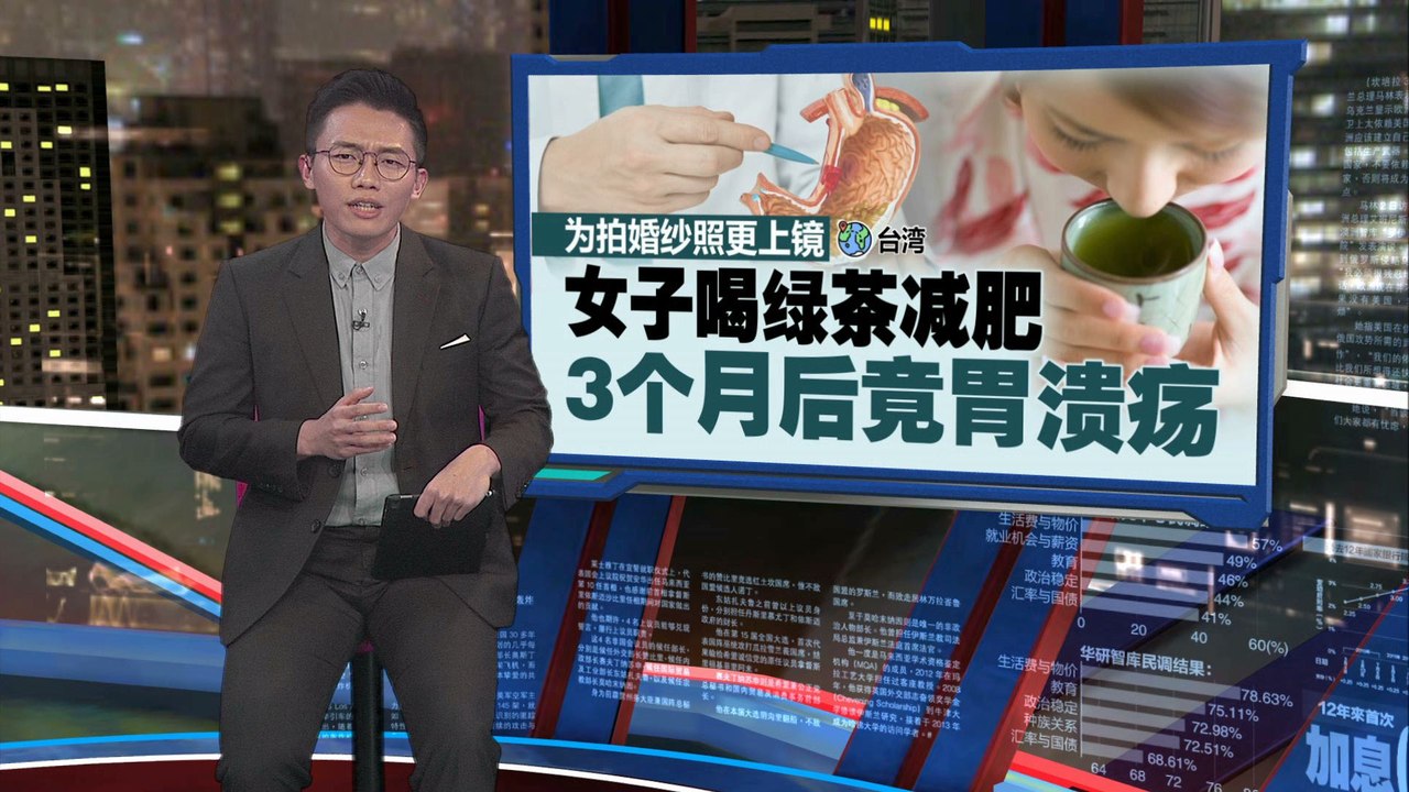 台湾女子喝绿茶减肥   3个月后竟胃溃疡！