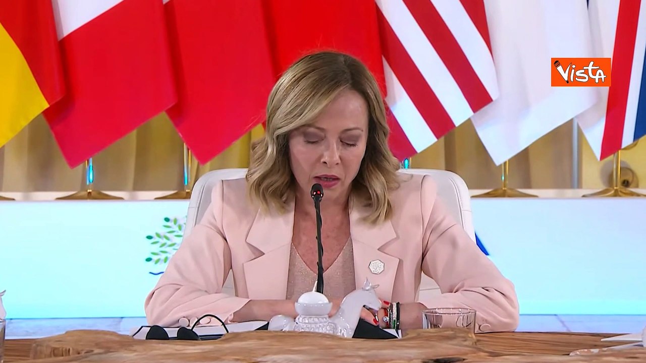 Meloni: "G7 non ? una fortezza chiusa"