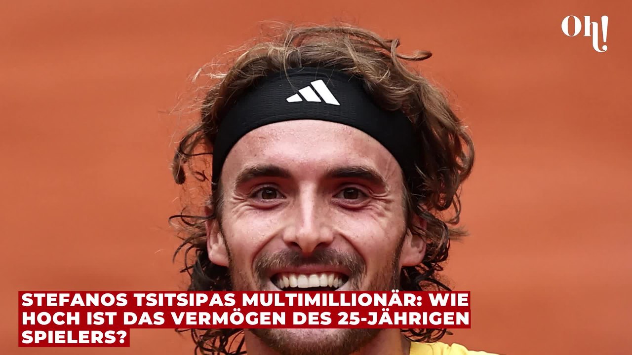 Millionenschwer: Tennisspieler Stefanos Tsitsipas besitzt ein beachtliches Vermögen
