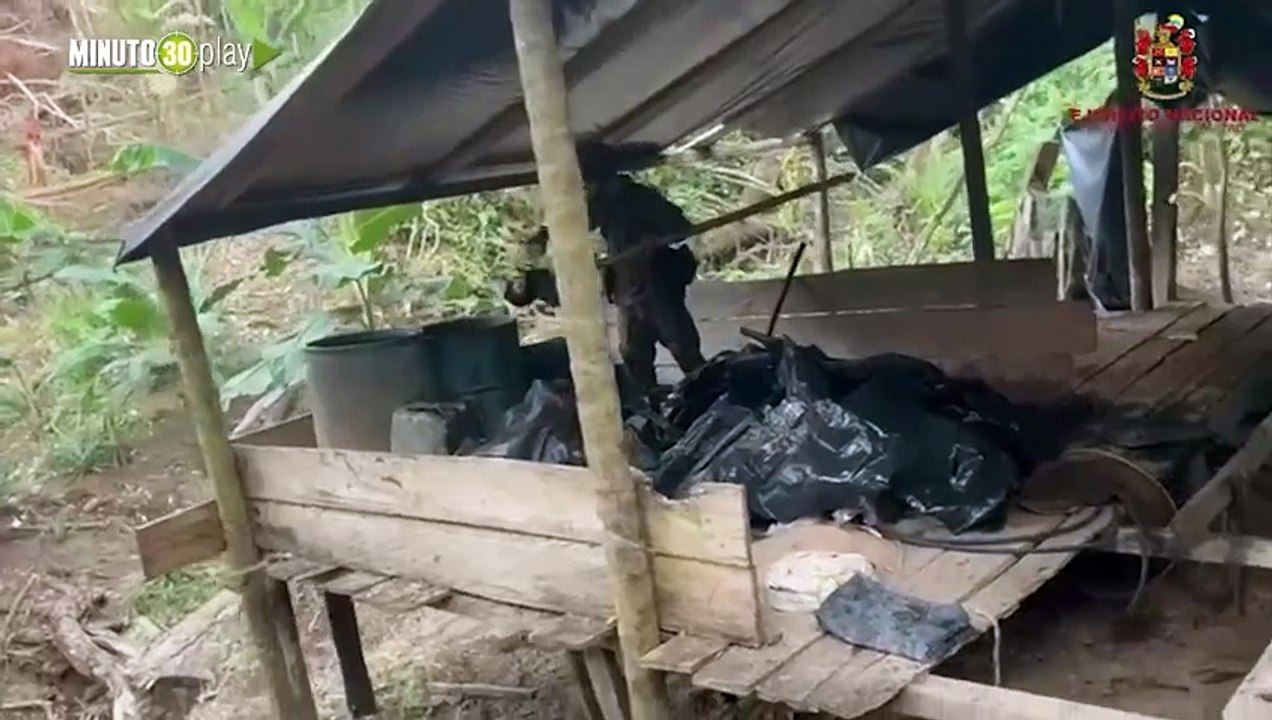 Ejército Nacional ubicó un laboratorio para el procesamiento de pasta base de coca en Chigorodó
