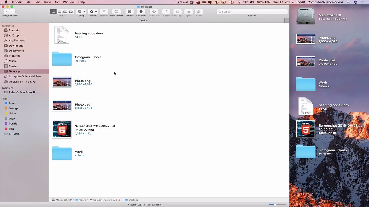 How to OPEN the Desktop Folder On a Mac Computer - Basic Tutorial | New
