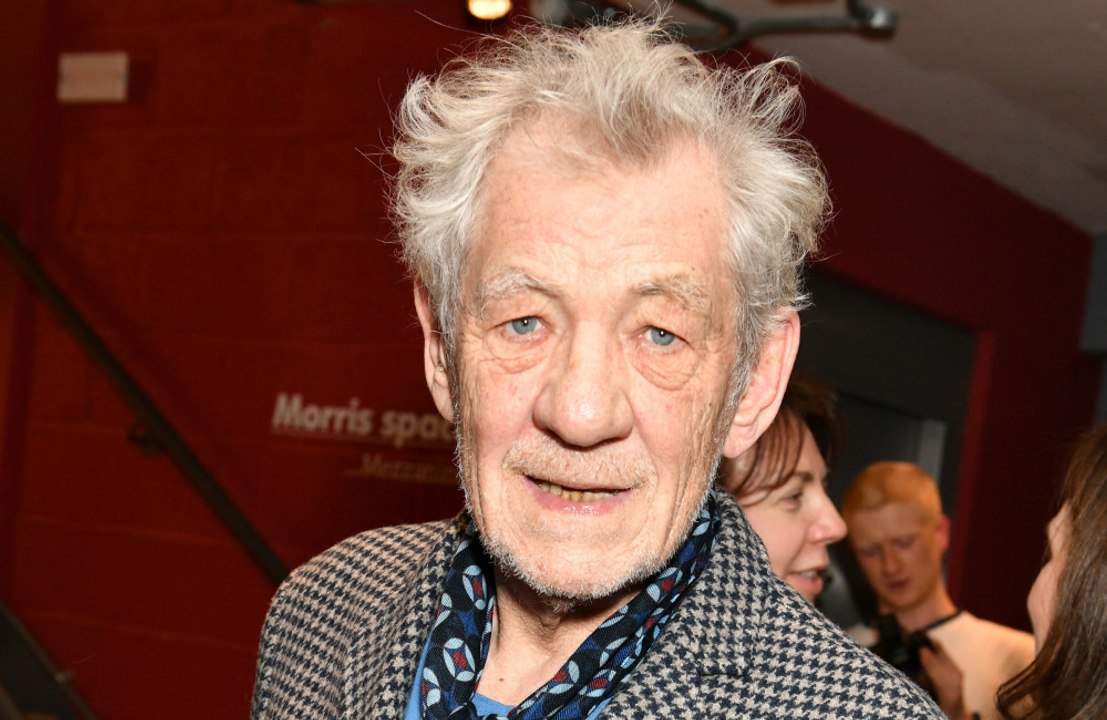Sir Ian McKellen has been rushed to hospital after falling off stage