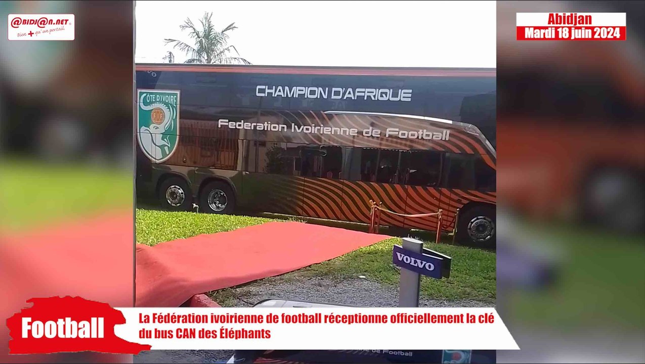 La Fédération Ivoirienne de Football reçoit la clé du bus officiel des Éléphants 🐘