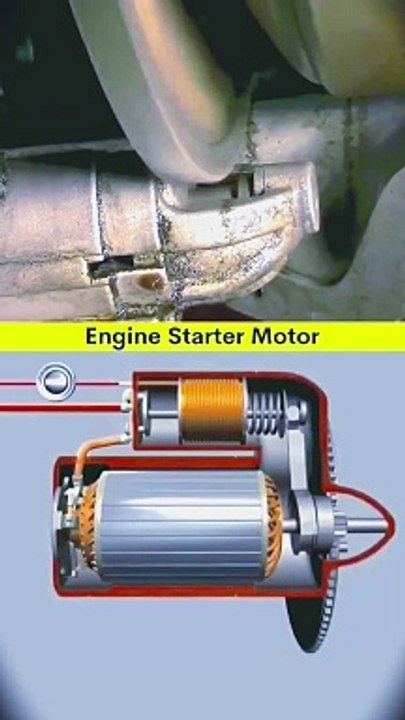 Engine Starter Motor | Bike | Car #starter #motor #working #3danimation #designing #solidworks #3d